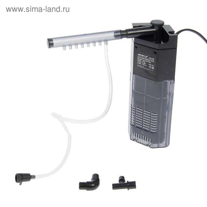 Внутренний фильтр с дождевальной флейтой Jeneca GLB-600 угловой, 3,5 Вт, 150 л/ч, высота подъема вод - Фото 1