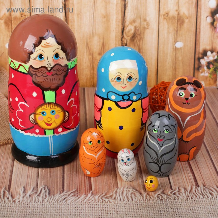 Матрёшка «Колобок» 7 в 1, МИКС - Фото 1