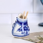 Подставка для зубочисток «Ёж», фарфор гжель - Фото 6