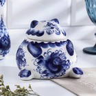 Сахарница фарфор «Кот», гжель - Фото 1