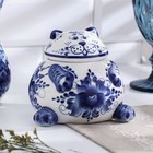 Сахарница фарфор «Кот», гжель - Фото 6