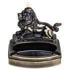 Зажигалка газовая, с пепельницей «Лев», пьезо - Фото 2