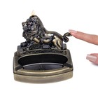 Зажигалка газовая, с пепельницей «Лев», пьезо - Фото 3