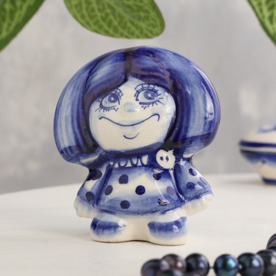 Фигурка фарфор гжель «Домовёнок»