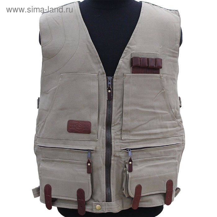 Жилет охотника № 3, камуфляж «Сафари», размер 62-64 - Фото 1