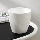 Кашпо для цветов со вставкой Plast-Avenue «Грация», 1.2 л, пластик, белое - Фото 2