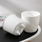 Кашпо для цветов со вставкой Plast-Avenue «Грация», 1.2 л, пластик, белое - Фото 3