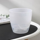 Кашпо для цветов со вставкой Plast-Avenue «Грация», 1.2 л, пластик, прозрачное - Фото 1