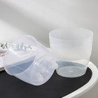 Кашпо для цветов со вставкой Plast-Avenue «Грация», 1.2 л, пластик, прозрачное - Фото 2