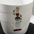 Кашпо для цветов «Грация», 2 л, d=15 см, h=14.5 см, пластиковое, со вставкой, белое - Фото 6