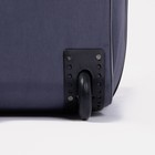 Сумка дорожная на колёсах, отдел на молнии с увеличением, наружный карман, цвет серый - Фото 5