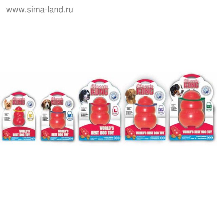 Игрушка Kong Classic для собак, средняя, 8 х 6 см - Фото 1