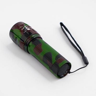 Фонарь ручной «Камуфляж», от батареек 3×ААА, 10×3.5 см
