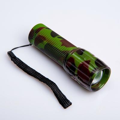 Фонарь ручной «Камуфляж», от батареек 3×ААА, 10×3.5 см