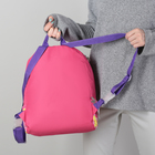 Рюкзак молодёжный, 4 отдела на молниях, цвет розовый - Фото 4