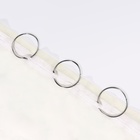 Кольцо для карниза, разъёмное, d=50/56 мм, 10 шт., цвет серебряный - Фото 2