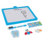 Доска для рисования магнитная двухсторонняя, под маркер и мел, губка, мел 3 шт., маркер, магниты 2 шт. - Фото 4