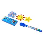 Доска для рисования магнитная двухсторонняя, под маркер и мел, губка, мел 3 шт., маркер, магниты 2 шт. - Фото 6