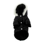 Куртка с капюшоном и мехом, размер М (ОШ 28, ОГ 40, ДС 26 см), чёрная - Фото 5