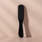 Тёрка для ног, лазерная/наждачная, двусторонняя, 18 см, цвет чёрный - Фото 2