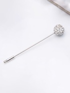 Булавка «Шамбала» классика, 5.5 см, белая в серебре 1484942