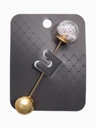 Булавка «Волшебный шар», 7.7 см, белая в золоте (комплект 2 шт) - фото 59962139