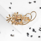 Брошь «Императрица» лакшери, цвет красно-белый в золоте - Фото 2