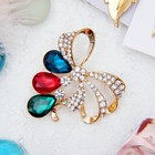 Брошь «Бантик», цветной в золоте - Фото 1