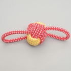 Игрушка канатная «Мяч с ручками», до 35 г, мяч 6 см, цвет МИКС - фото 67922815