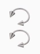 Пирсинг в бровь циркуляр, шип, d=10 мм, пара, цвет серебро - Фото 2