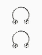 Пирсинг в бровь циркуляр, шар, d=10 мм, пара, цвет серебро - Фото 2