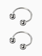 Пирсинг в бровь циркуляр, шар, d=10 мм, пара, цвет серебро - Фото 3