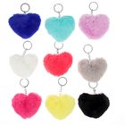 Брелок пушистик "Сердечко меховое" МИКС 9,5х8 см - Фото 3