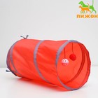 Туннель для кошек с игрушкой, 50 х 25 см, микс цветов - Фото 1
