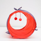 Туннель для кошек с игрушкой, 50 х 25 см, микс цветов - Фото 5