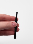 Пинцет скошенный, узкий, 8.5 см, чёрный - Фото 4