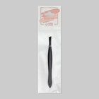 Пинцет скошенный, узкий, 8.5 см, чёрный - Фото 6