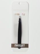 Пинцет скошенный, широкий, 9.5 см, чёрный - Фото 6