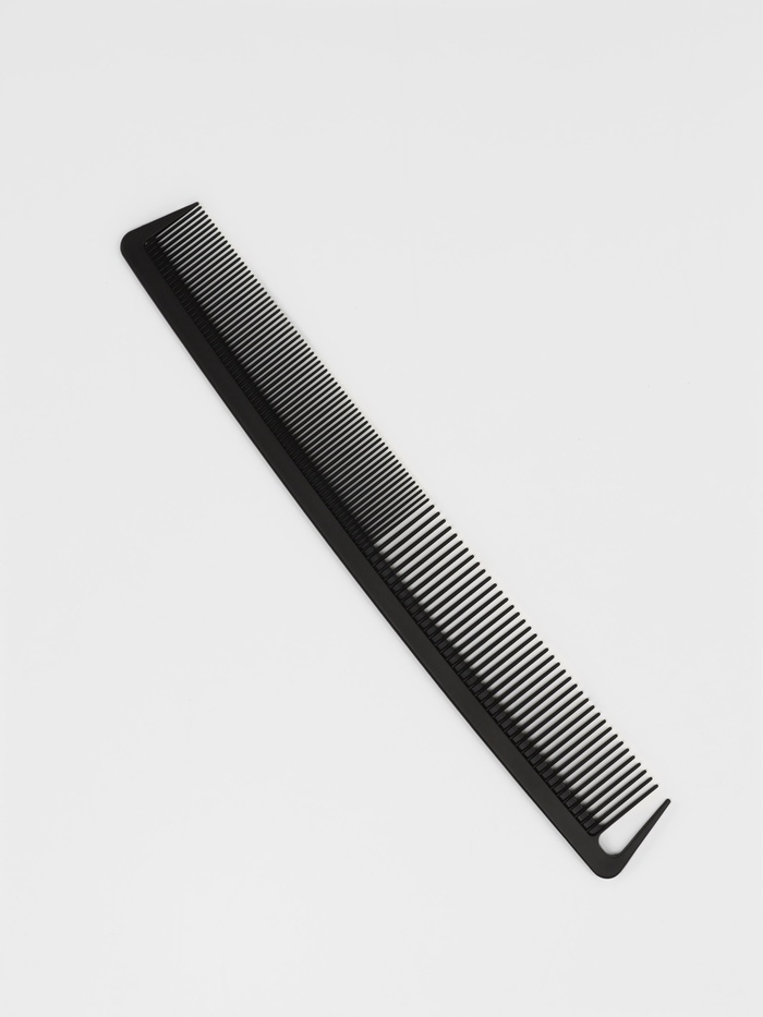 Расчёска антистатическая, комбинированная, карбон, 22.7×3.2 (±1) см, чёрная - Фото 1