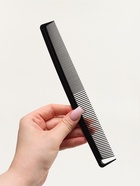 Расчёска антистатическая, комбинированная, карбон, 22.7×3.2 (±1) см, чёрная - Фото 2
