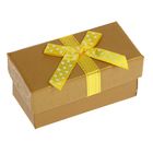 Коробка подарочная прямоуг для конфет 8*4*35 см, желтый - Фото 1