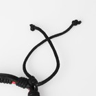 Браслет унисекс «Сила» плетение, цвет чёрно-красный, d=7 см - Фото 2