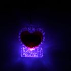 Брелок световой сердечко "Любовь" 5,5х4,8х1,3 см - Фото 2