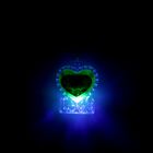 Брелок световой сердечко "Я тебя люблю" 5,5х4,8х1,3 см МИКС - Фото 2