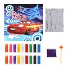 Фреска песком, блёстками и фольгой "Быстрее молнии", Тачки, бонус: игра - Фото 2