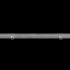 Лента шторная узкая, с пластиковым кольцом, ширина 20мм, 6м, цвет прозрачный - Фото 1