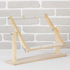 Пяльцы-рамка для вышивания, 30 × 30 см, с подставкой, цвет светлое дерево - Фото 2