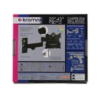 Кронштейн Kromax CASPER-204, для ТВ, наклонно-поворотный, 15"-40", 57-410 мм от стены,черный - Фото 7