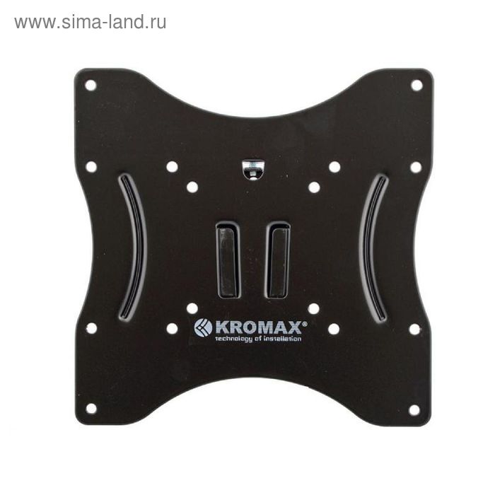 Кронштейн Kromax SLIDE-2, для ТВ, фиксированный, 15"-37", 12 мм от стены, серый - Фото 1