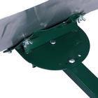 Движок алюминиевый, размер ковша 42 × 75 см, металлическая планка, резиновые ручки, на колёсах d = 25 мм - Фото 6